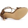 imageAllegra K Womens Zipper Ankle Strap Stiletto Heel SandalsLeopard