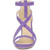 imageAllegra K Womens Zipper Ankle Strap Stiletto Heel SandalsLight Purple