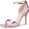 imageAllegra K Womens Butterfly Heels Metallic Stiletto Heel SandalsPink