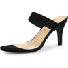 imageAllegra K Womens Clear Strap Stiletto Heel Slides SandalsBlack