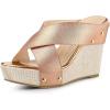 imageAllegra K Womens Platform Slide Wedge SandalsRose Gold