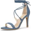 imageAllegra K Womens Stiletto Heel Laceup SandalsHaze Blue