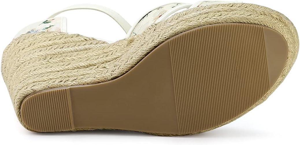 imageAllegra K Womens Espadrilles Lace Wedges Wedge SandalsGreen