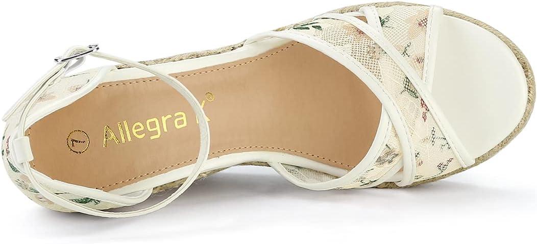 imageAllegra K Womens Espadrilles Lace Wedges Wedge SandalsGreen