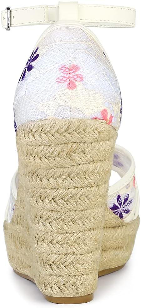 imageAllegra K Womens Espadrilles Lace Wedges Wedge SandalsPurple