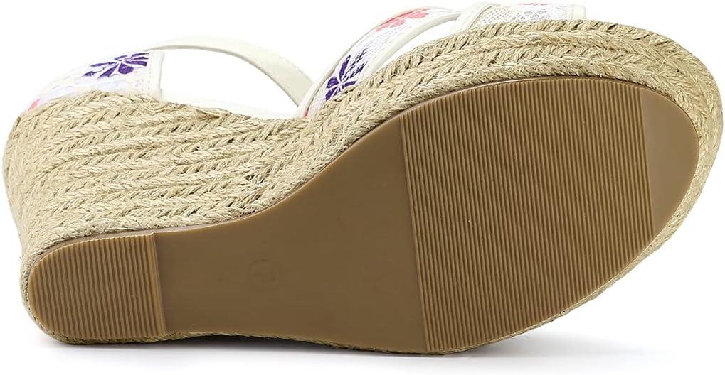 imageAllegra K Womens Espadrilles Lace Wedges Wedge SandalsPurple