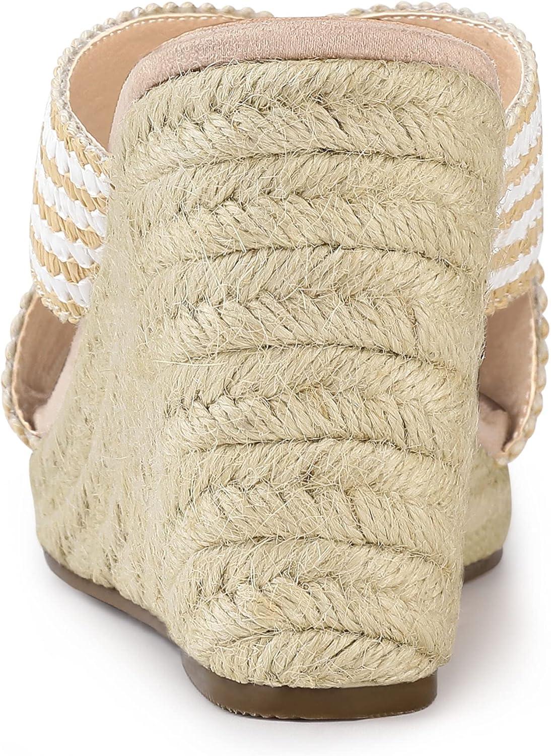 imageAllegra K Womens Espadrilles Wedges Slide Wedge SandalsBeige