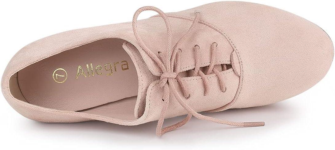 imageAllegra K Womens Platform Chunky Heel Lace Up BootiesDusty Pink