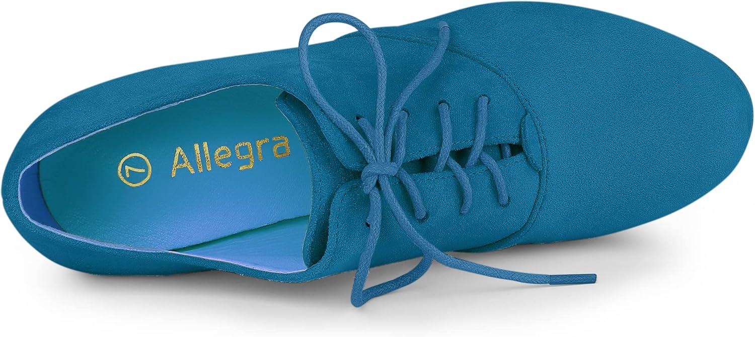 imageAllegra K Womens Platform Chunky Heel Lace Up BootiesSea Blue