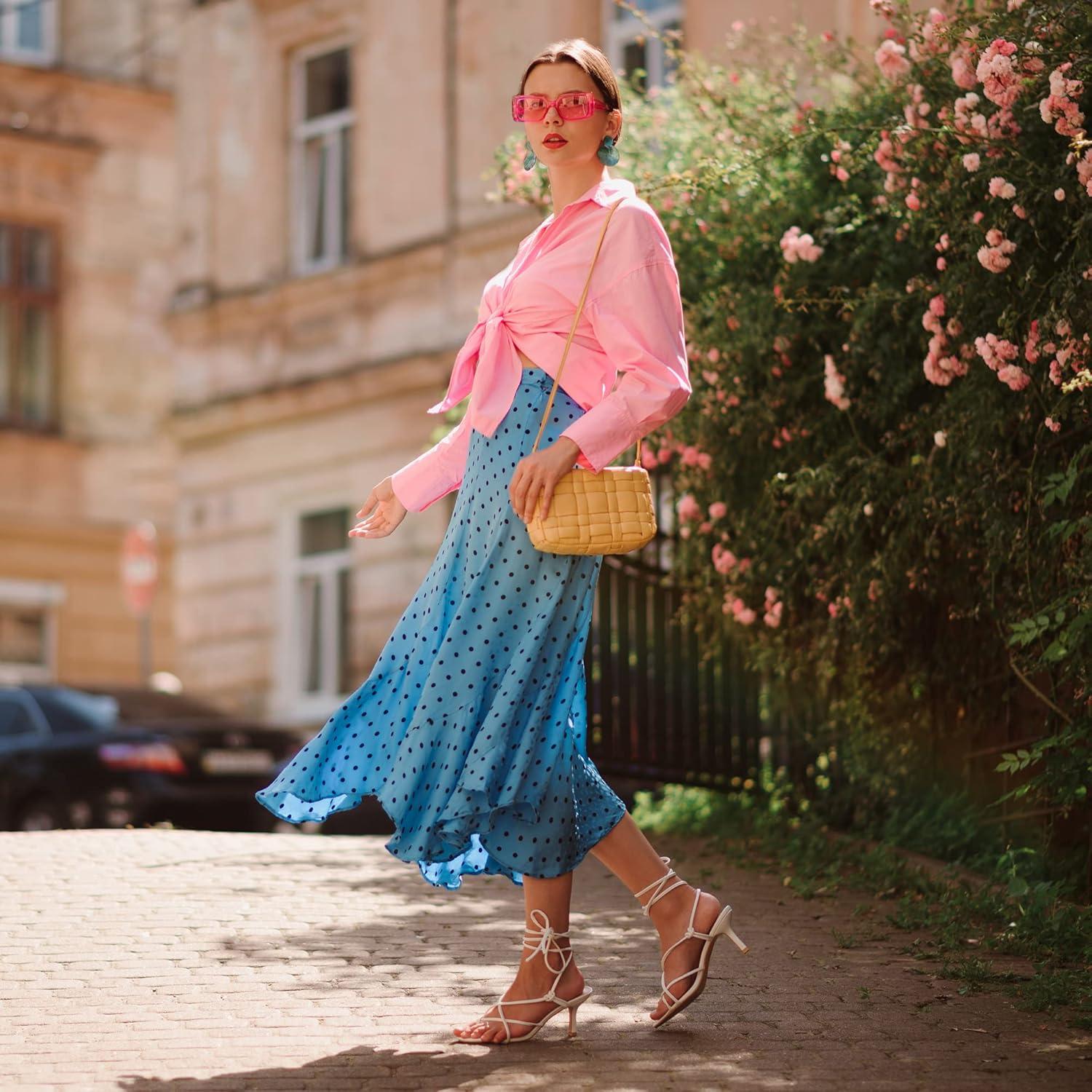 imageAllegra K Womens Strappy Lace Up Kitten Heels SandalsBlack