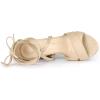 imageAllegra K Womens Block Heeled Lace Up SandalsBeige