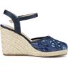 imageAllegra K Womens Closed Toe Platform Espadrilles Lace Wedge Heel SandalsNavy Blue