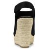 imageAllegra K Womens Espadrille Platform Heeled Wedges SandalsBlack