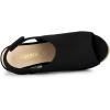 imageAllegra K Womens Espadrille Platform Heeled Wedges SandalsBlack