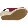 imageAllegra K Womens Espadrille Platform Heeled Wedges SandalsBurgundy