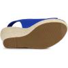 imageAllegra K Womens Espadrille Platform Heeled Wedges SandalsDeep Blue