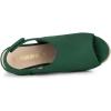imageAllegra K Womens Espadrille Platform Heeled Wedges SandalsEmerald Green