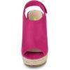 imageAllegra K Womens Espadrille Platform Heeled Wedges SandalsHot Pink