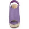 imageAllegra K Womens Espadrille Platform Heeled Wedges SandalsPurple