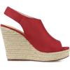 imageAllegra K Womens Espadrille Platform Heeled Wedges SandalsRed