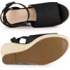 imageAllegra K Womens Espadrille Platform Slingback Wedges Heels SandalsBlack