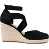 imageAllegra K Womens Espadrilles Closed Toe Wedges Heels SandalsBlack