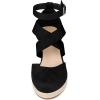 imageAllegra K Womens Espadrilles Closed Toe Wedges Heels SandalsBlack