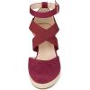 imageAllegra K Womens Espadrilles Closed Toe Wedges Heels SandalsBurgundy