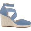 imageAllegra K Womens Espadrilles Closed Toe Wedges Heels SandalsHaze Blue