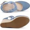 imageAllegra K Womens Espadrilles Closed Toe Wedges Heels SandalsHaze Blue
