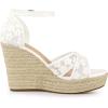 imageAllegra K Womens Espadrilles Lace Wedges Wedge SandalsWhite Flower