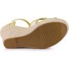 imageAllegra K Womens Espadrilles Lace Wedges Wedge SandalsYellow Green