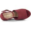 imageAllegra K Womens Espadrilles Platform Heels Wedges SandalsBurgundy