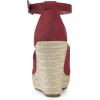 imageAllegra K Womens Espadrilles Platform Heels Wedges SandalsBurgundy