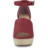imageAllegra K Womens Espadrilles Platform Heels Wedges SandalsBurgundy