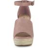 imageAllegra K Womens Espadrilles Platform Heels Wedges SandalsDust Pink