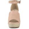 imageAllegra K Womens Espadrilles Platform Heels Wedges SandalsNude