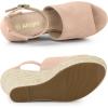 imageAllegra K Womens Espadrilles Platform Heels Wedges SandalsNude
