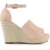 imageAllegra K Womens Espadrilles Platform Heels Wedges SandalsNude