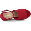 imageAllegra K Womens Espadrilles Platform Heels Wedges SandalsRed