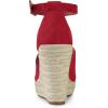 imageAllegra K Womens Espadrilles Platform Heels Wedges SandalsRed