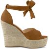 imageAllegra K Womens Espadrilles Tie Up Ankle Strap Wedges SandalsBrown