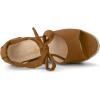 imageAllegra K Womens Espadrilles Tie Up Ankle Strap Wedges SandalsBrown