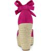 imageAllegra K Womens Espadrilles Tie Up Ankle Strap Wedges SandalsHot Pink