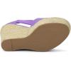 imageAllegra K Womens Espadrilles Tie Up Ankle Strap Wedges SandalsPurple
