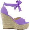 imageAllegra K Womens Espadrilles Tie Up Ankle Strap Wedges SandalsPurple