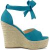 imageAllegra K Womens Espadrilles Tie Up Ankle Strap Wedges SandalsTeal