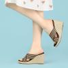 imageAllegra K Womens Espadrilles Wedges Slide Wedge SandalsBlack