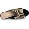 imageAllegra K Womens Espadrilles Wedges Slide Wedge SandalsBlack