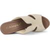 imageAllegra K Womens Faux Suede Platform High Block Heel Slides SandalsBeige
